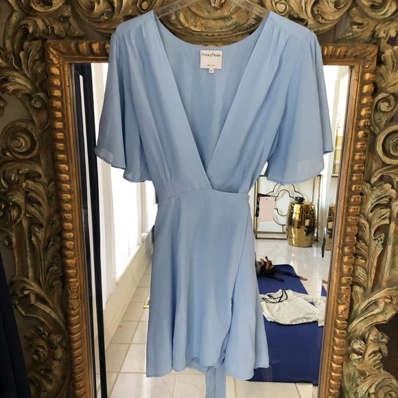 Public Desire Blue Wrap Dress - Picture 8 of 13